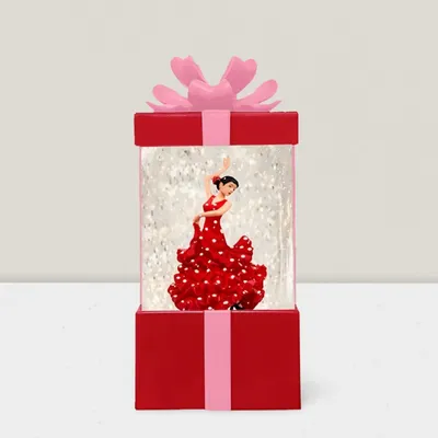 Objets de décoration - Boule à Neige LED – Danseuse Flamenco en Coffret Cadeau - BLUE STAR B.V.