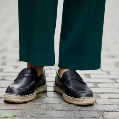 Shoes - Handmade black leather loafers — Mediterranean style - ATELIER COSTÀ