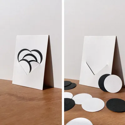 Chambres d'hôtels - COEUR Carte-objet OISO® - Blanc - OISO