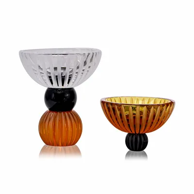 Bowls - Ambrosiá Handmade Crystal Decorative Bowl - ARCAICO