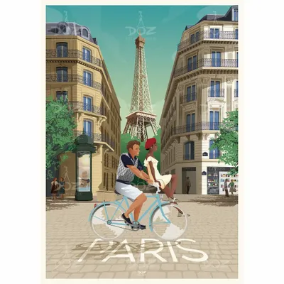 Affiches - DOZ - Affiche Paris Haussmann - LA MAISON JOSÉPHINE