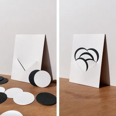 Chambres d'hôtels - COEUR Carte-objet ludique OISO® - Blanc - OISO