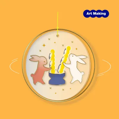 Loisirs créatifs pour enfant - [ARTSOOMBI] KIT DE BRICOLAGE MUSEUM IN HAND \ « Chuseok » Suncatcher - KCDF