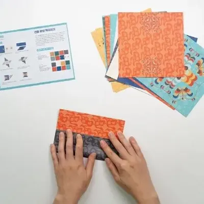 Children's arts and crafts - [ARTSOOMBI] MUSEUM IN HAND "Ddakji" Traditional Pattern Craft Kit - KCDF