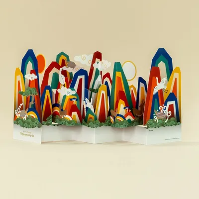 Children's arts and crafts - [ARTSOOMBI] MUSEUM IN HAND Korean Heritage Sipjangsaengdo Pop-up Card - KCDF