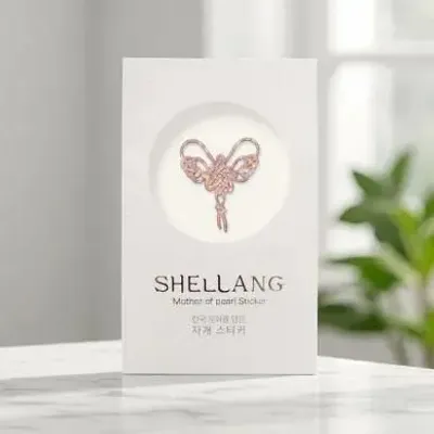 Gifts - [SHELLANG] Mother-of-pearl Sticker (Butterfly/Chrysanthemum) - KCDF