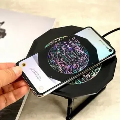 Autres objets connectés  - [SHELLANG] Chargeur sans fil Soban en nacre (Dalban) - KCDF