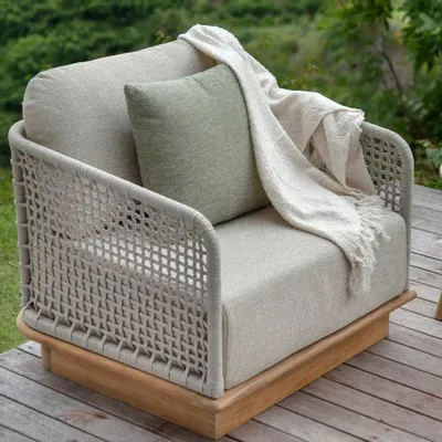 Canapés de jardin - Acri teak Sofa 1seat - JATI KEBON