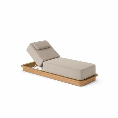Canapés de jardin - Acri teak Sunlounger - JATI KEBON
