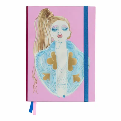 Stationery - 2502-08M18 Notebook Soft Touch Courtisane - Mathilde Willink - BIEN MOVES