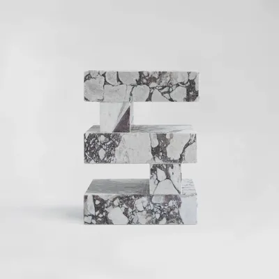 Coffee tables - 'S Y N C' CALACATTA SIDE TABLE - KIWANO CONCEPT