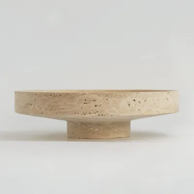 Decorative objects - TRAVERTINE NARROW BOWL XL - KIWANO CONCEPT