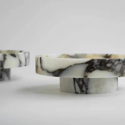 Platter and bowls - 'CYCLO' CALACATTA MARBLE BOWL - KIWANO CONCEPT