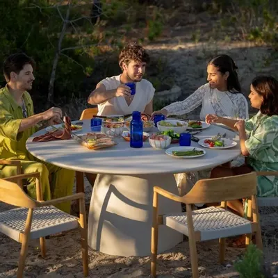 Tables de jardin - Dome Dining table - JATI KEBON