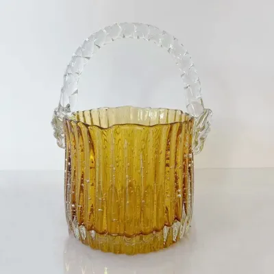 Verres - SEAU A GLACONS VERRE JAUNE 'VENEZIA' - FANCY