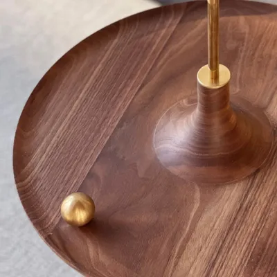 Other tables - Spinning top TOUPY - Walnut - MADEMOISELLE JO