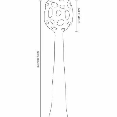 Lampadaires - Lampadaire sculptural Buton — Base en biocomposite et abat-jour en lin - PLETOSTUDIO