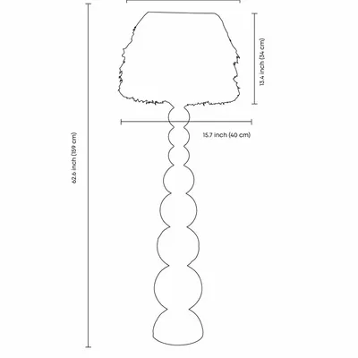 Lampadaires - Lampadaire WABI Japandi — Bois et laine carbonisés faits à la main - PLETOSTUDIO
