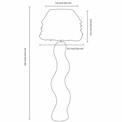 Lampadaires - Lampadaire sculptural Shadow Wool — Japandi & Wabi-Sabi Design - PLETOSTUDIO