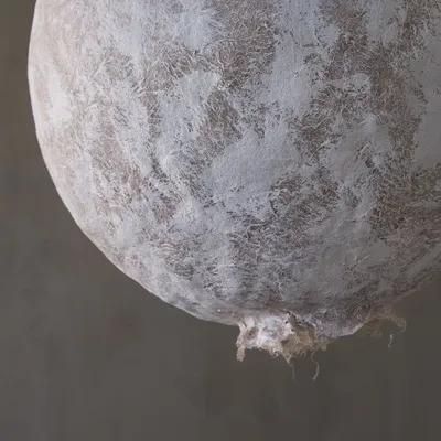 Ceiling lights - Svitylo Large Pendant Light – Sculptural Hemp Fiber Moon Form - PLETOSTUDIO