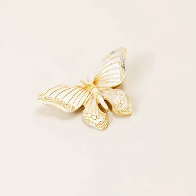 Broches - Broche Papillon en corne blonde - L INDOCHINEUR X RIVÊT
