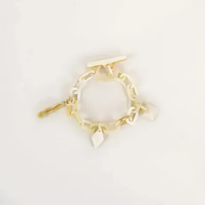 Bracelets - Charms chain bracelet in hoof and tricolor lacquer - L INDOCHINEUR X RIVÊT