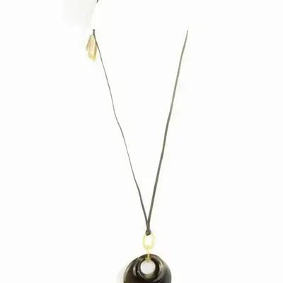 Bijoux - Pendentif double anneau en sabot - L INDOCHINEUR X RIVÊT