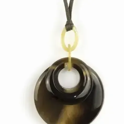 Bijoux - Pendentif double anneau en sabot - L INDOCHINEUR X RIVÊT