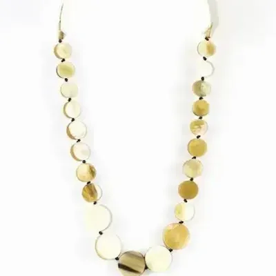 Jewelry - Pastilles necklace in blond horn - L INDOCHINEUR X RIVÊT