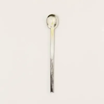 Couverts & ustensiles de cuisine - Cuillère à confiture Baguette en corne noire africaine - L INDOCHINEUR X RIVÊT