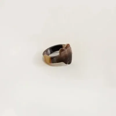 Jewelry - Ring Suc in blond horn in size S - L INDOCHINEUR X RIVÊT
