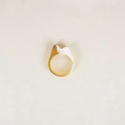 Jewelry - Ring Imine in blond horn in size S - L INDOCHINEUR X RIVÊT