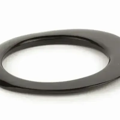 Bracelets - Bracelet elliptique épais en corne blonde taille M - L INDOCHINEUR X RIVÊT