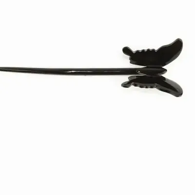 Barrettes - Butterfly hairpin in blond horn - L INDOCHINEUR X RIVÊT