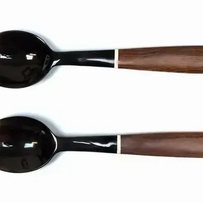 Couverts & ustensiles de cuisine - Grands couverts en corne manche bois de rose - L INDOCHINEUR X RIVÊT