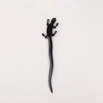 Barrettes - Pique à cheveux lézard en corne blonde - L INDOCHINEUR X RIVÊT