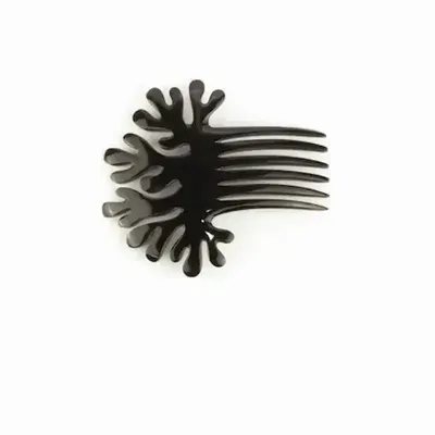 Barrettes - Coral-shaped comb hairpin in blond horn - L INDOCHINEUR X RIVÊT