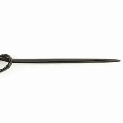 Barrettes - Pique à cheveux noeud en corne noire unie - L INDOCHINEUR X RIVÊT