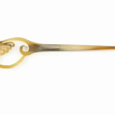 Barrettes - Pique à cheveux japonais en corne noire unie - L INDOCHINEUR X RIVÊT