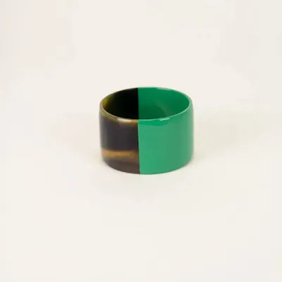 Bracelets - Broad orange lacquered bracelet in Size M - L INDOCHINEUR X RIVÊT