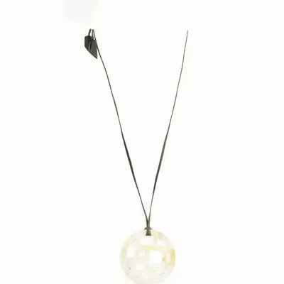 Jewelry - Checkered pendant in blond horn - L INDOCHINEUR X RIVÊT