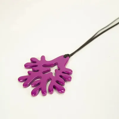 Jewelry - Large orange lacquered coral pendant - L INDOCHINEUR X RIVÊT