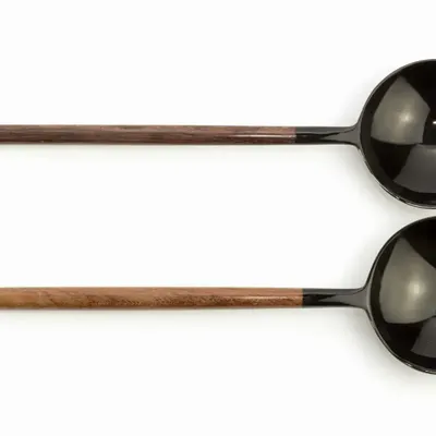 Couverts & ustensiles de cuisine - Petits couverts ronds pinces de crabe laqués rouge - L INDOCHINEUR X RIVÊT