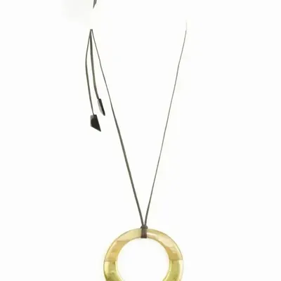 Jewelry - Large lavender lacquered irregular ring pendant - L INDOCHINEUR X RIVÊT