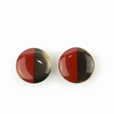 Jewelry - Disc earrings with ear-clip and lavender lacquer - L INDOCHINEUR X RIVÊT