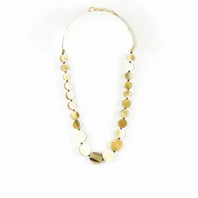 Jewelry - Round pastilles necklace in marbled black horn - L INDOCHINEUR X RIVÊT