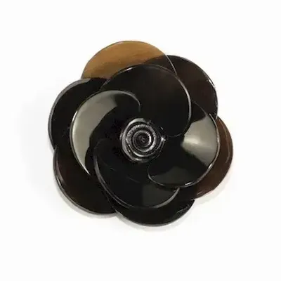 Broches - Broche fleur en corne blonde - L INDOCHINEUR X RIVÊT