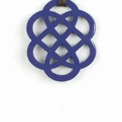 Jewelry - Red lacquered flower pendant - L INDOCHINEUR X RIVÊT