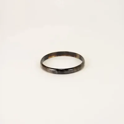 Bracelets - Thin bracelet in marbled black horn in Size M - L INDOCHINEUR X RIVÊT