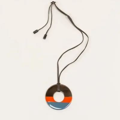 Jewelry - Ring pendant in buffalo hoof and bicolor lacquer - L INDOCHINEUR X RIVÊT
